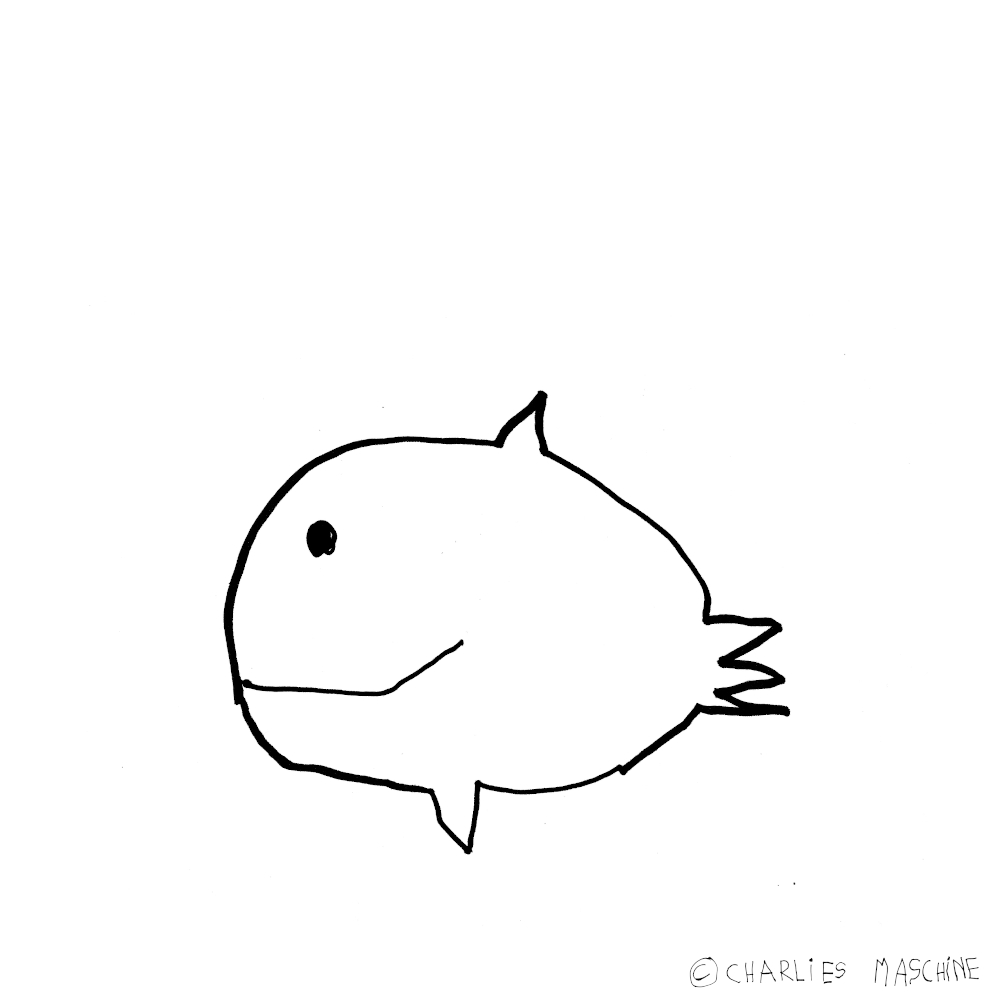 Fish No. 2 – magic marker drawing; Charlie age 5
