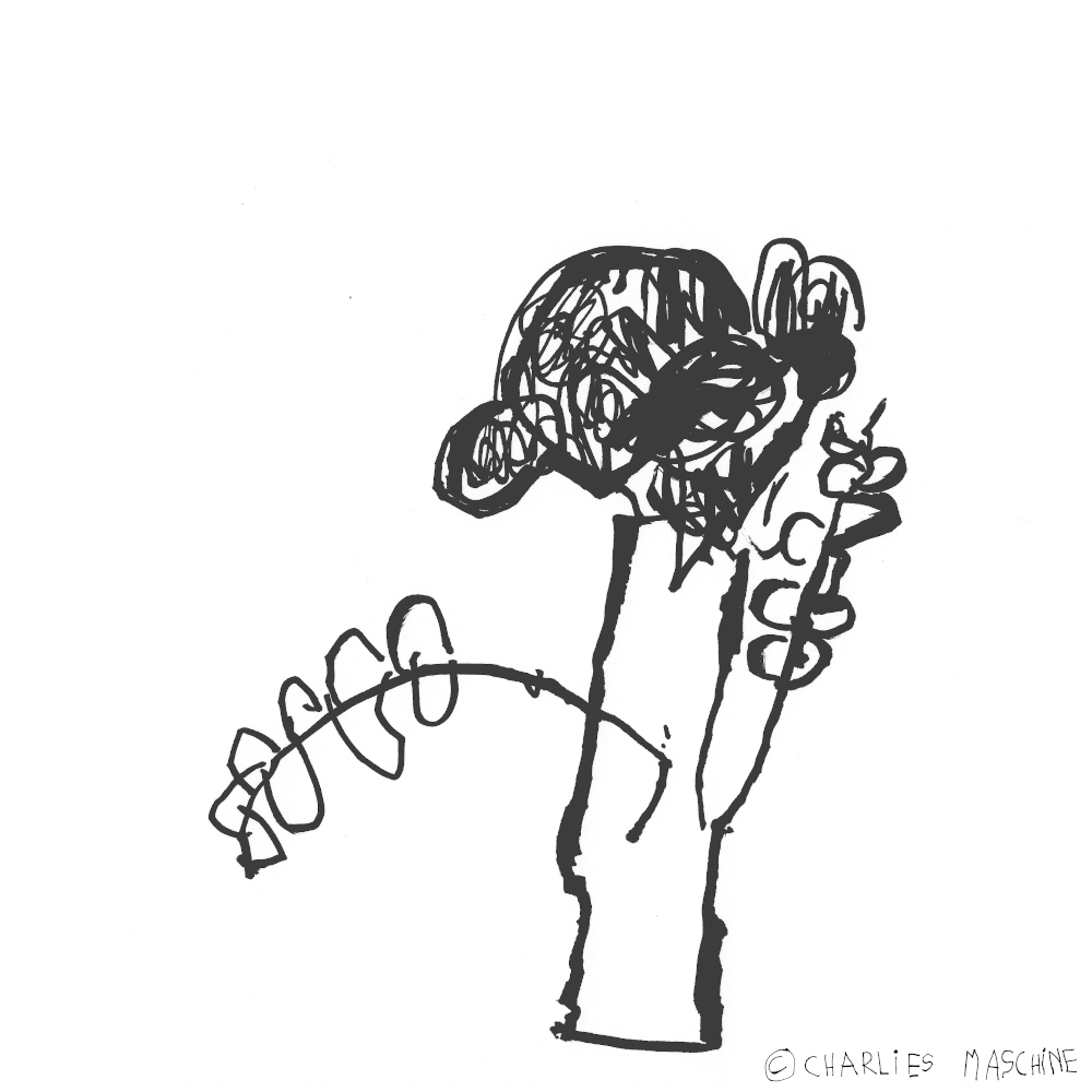 brokkoli – magic marker drawing; Charlie age 6